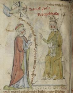 British Library - Harley MS 4996, fol. 39v - 14th century (second quarter)