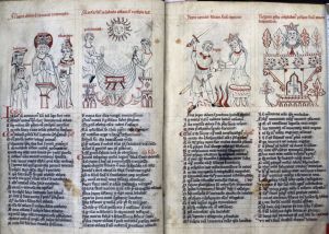 Staatsbibliothek - lat. fol. 329, fol. 5v-6r - 14th century (middle)