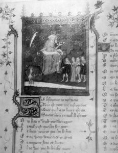 Bibliothèque de Genève - Ms. fr. 176, fol. 1r - 14th century (second half)