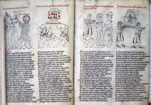 Staatsbibliothek - lat. fol. 329, fol. 12v-13r - 14th century (middle)