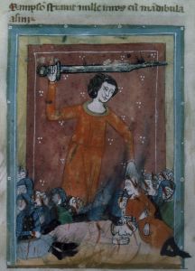 Biblioteca Corsiniana - 55.K.2 (Rossi 17), fol. 27v - 14th century (first half)