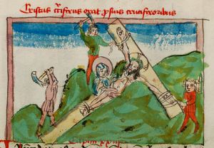 Konsistorialbibliothek (kept in the Stadtarchiv) - WD 107, fol. 49r - 15th century (middle)