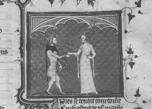 Guillaume de Lorris and Jean de Meun p.10r - 14th century