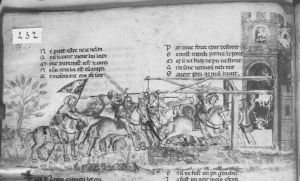 Benoît de Sainte-Maure p.232v - 14th century (second quarter)