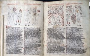 Staatsbibliothek - lat. fol. 329, fol. 22v-23r - 14th century (middle)