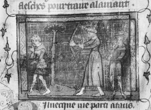 Guillaume de Lorris and Jean de Meun p.8r - 14th century