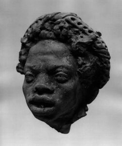 Hellenistic - Head of a Black man wearing a wreath - Berlin Staatliche Museen